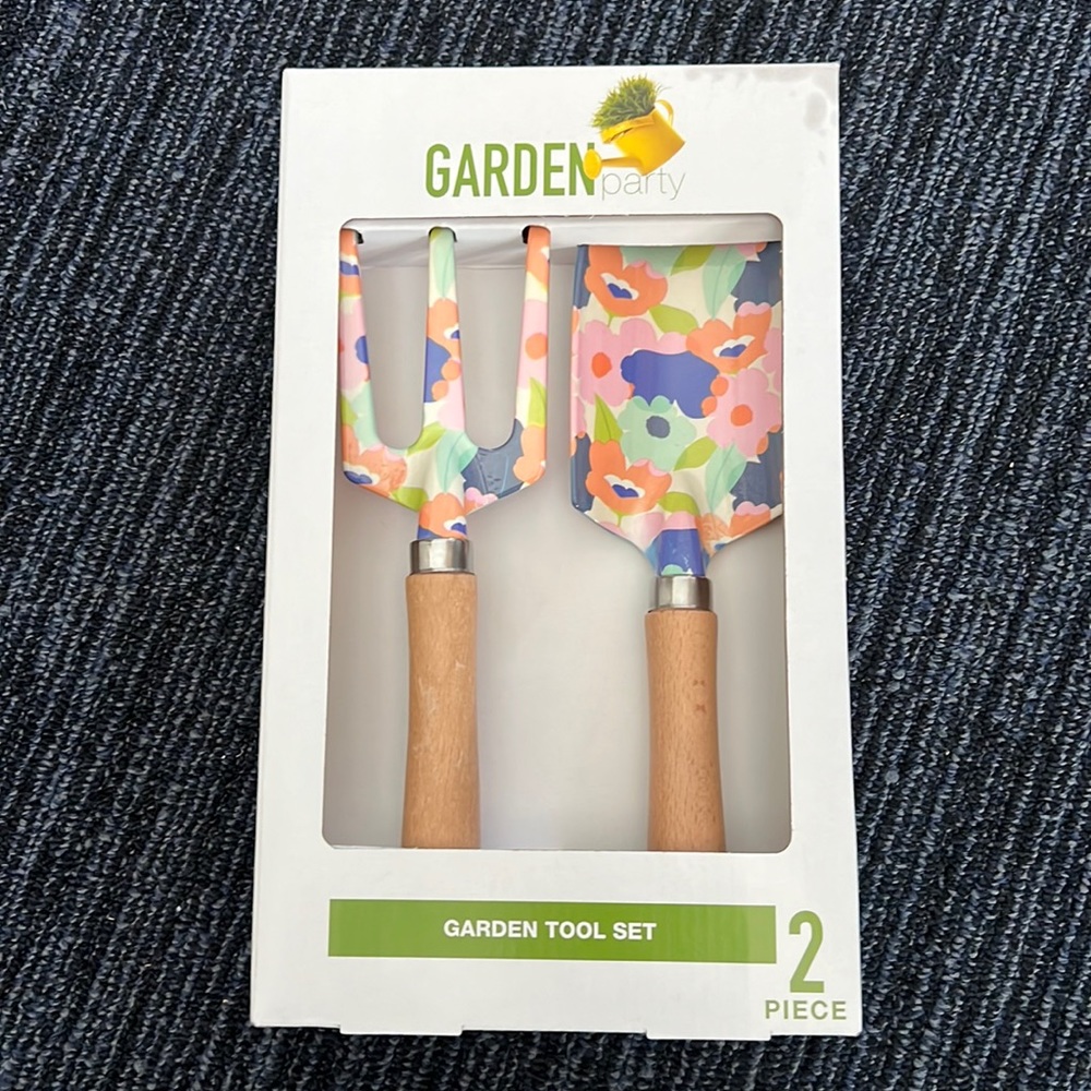 Garden party garden tool set flower pattern
